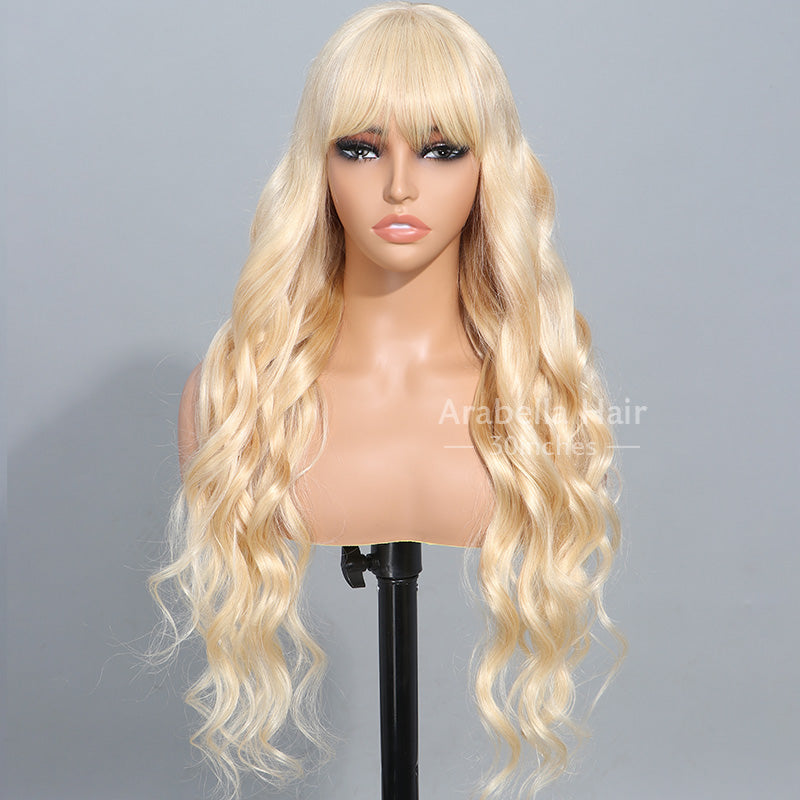 Arabella 【30" Super Sale】 6x5 invisible knots & 13x4 Frontal Lace 613 Blonde Straight Wig Invisible Knots
