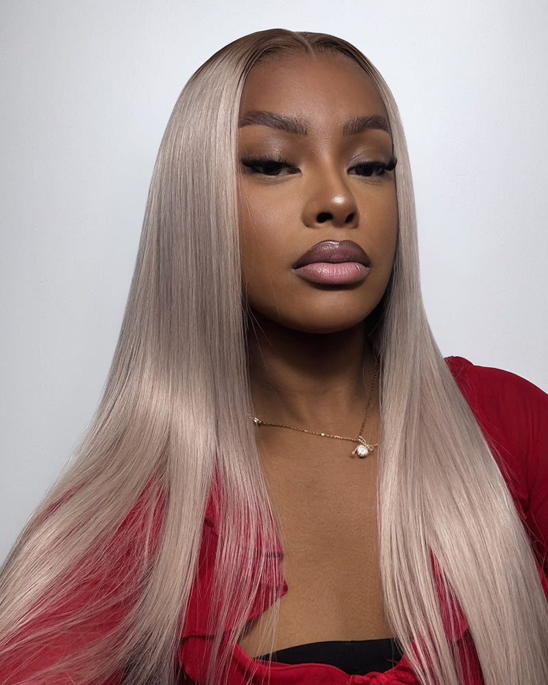 Arabella 13x4 Frontal Lace Ash Blonde Ombre Loose Body Wave Wig Beginner Friendly