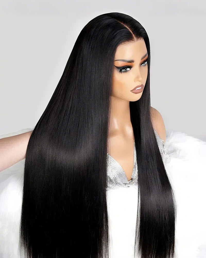 Arabella 【30" Super Sale】 13x4 Frontal Lace Natural Black Silky Straight/Body Wave Wig Invisible Knots Realistic Hairline