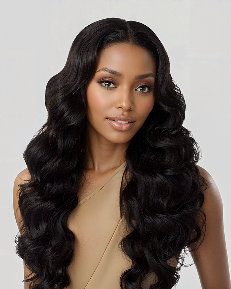 【$299 = 2 WIGS】Arabella 360 Full Lace Glueless Body Wave Wig Invisi Drawstring Natural Black Pull & Go