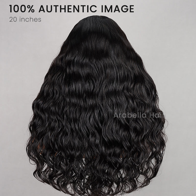 【$299 = 2 WIGS】Arabella 6x5 invisible knots Glueless Deep Wave Wig Pre-cut Lace Natural Black Beginner Friendly