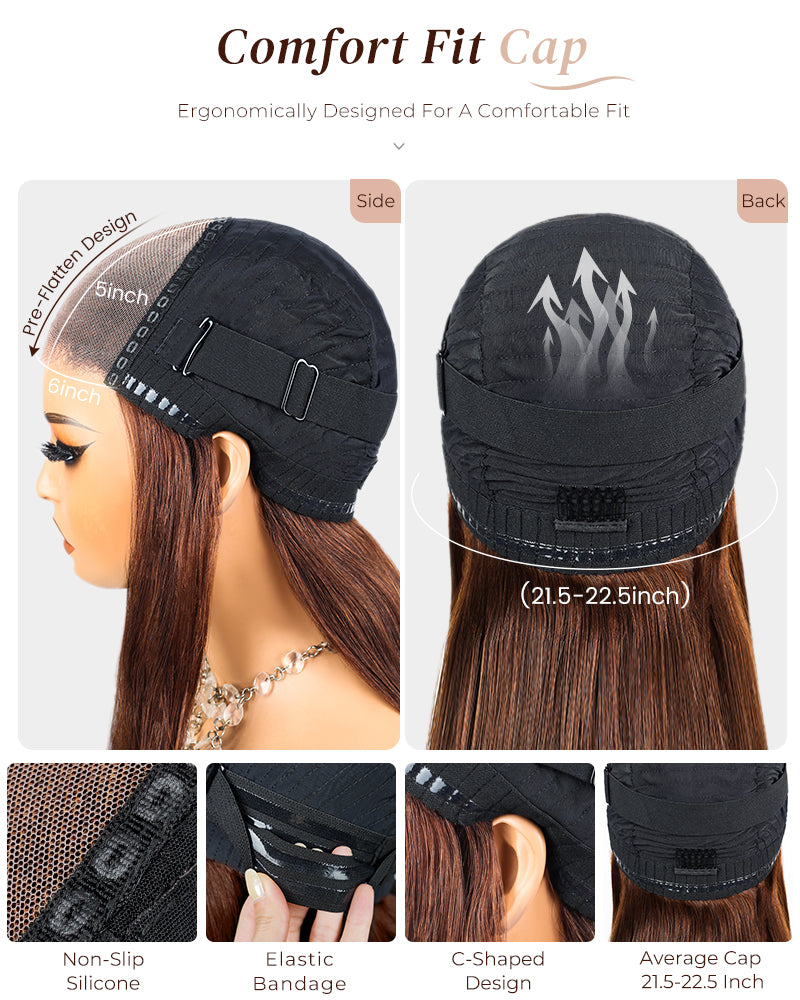 【$299 = 2 WIGS】Arabella 6x5 Lace Glueless Chocolate Brown Loose Deep Wave Wig Invisible Knots Realistic Hairline