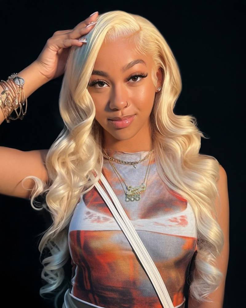 Arabella 6x5 invisible knots Glueless 613 Blonde Body Wave Wig Pre-cut Lace Beginner Friendly