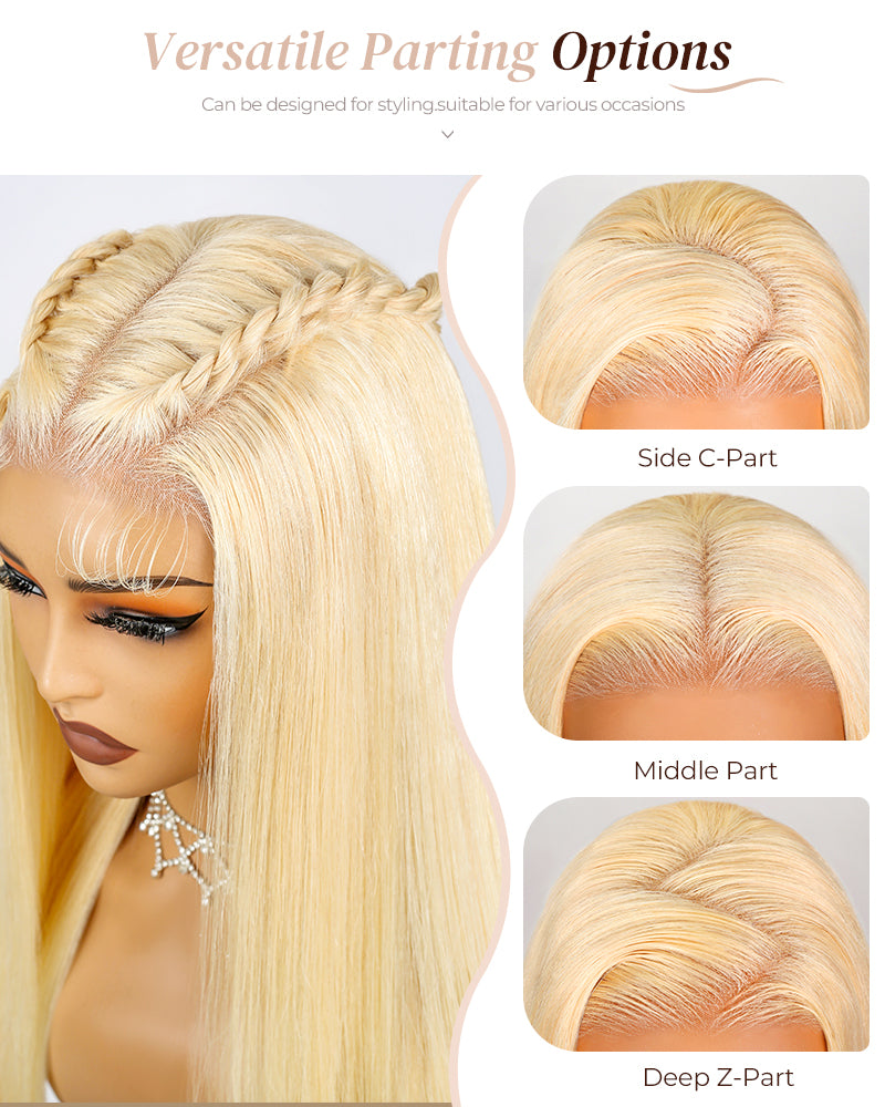 Arabella 6x5 invisible knots Glueless 613 Blonde Body Wave Wig Pre-cut Lace Beginner Friendly