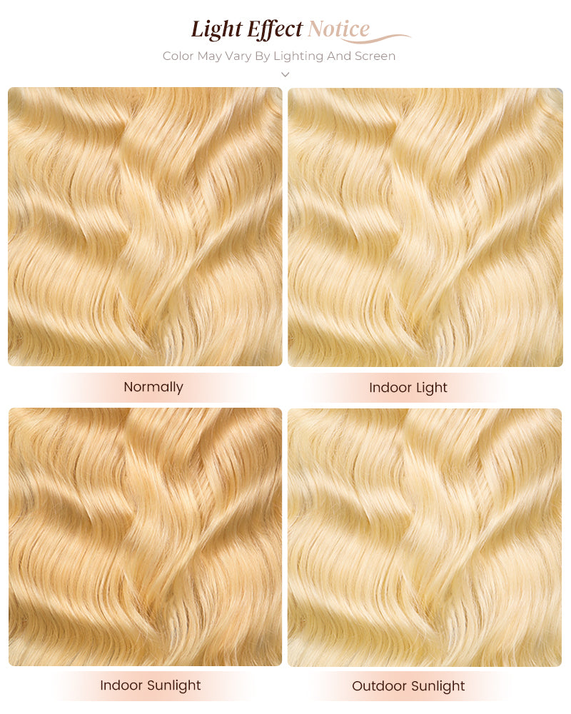 Arabella 6x5 invisible knots Glueless 613 Blonde Body Wave Wig Pre-cut Lace Beginner Friendly