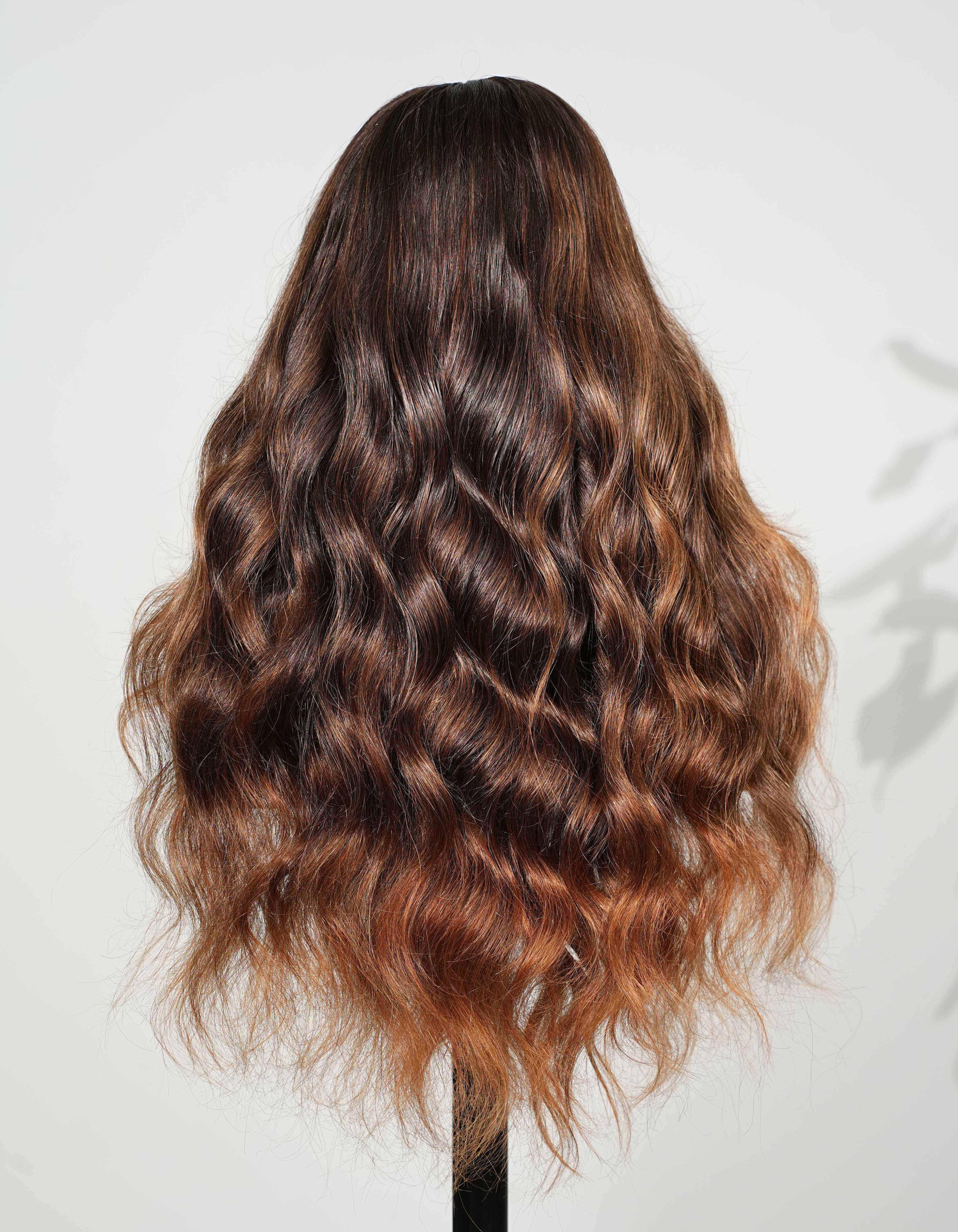 Dark Auburn Ombre Glueless Wig