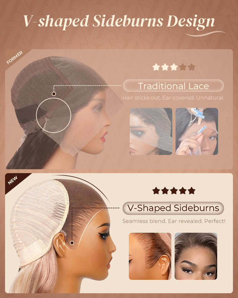 Arabella 13X6 Lace P10613 Straight Wigs Cap Comparsion