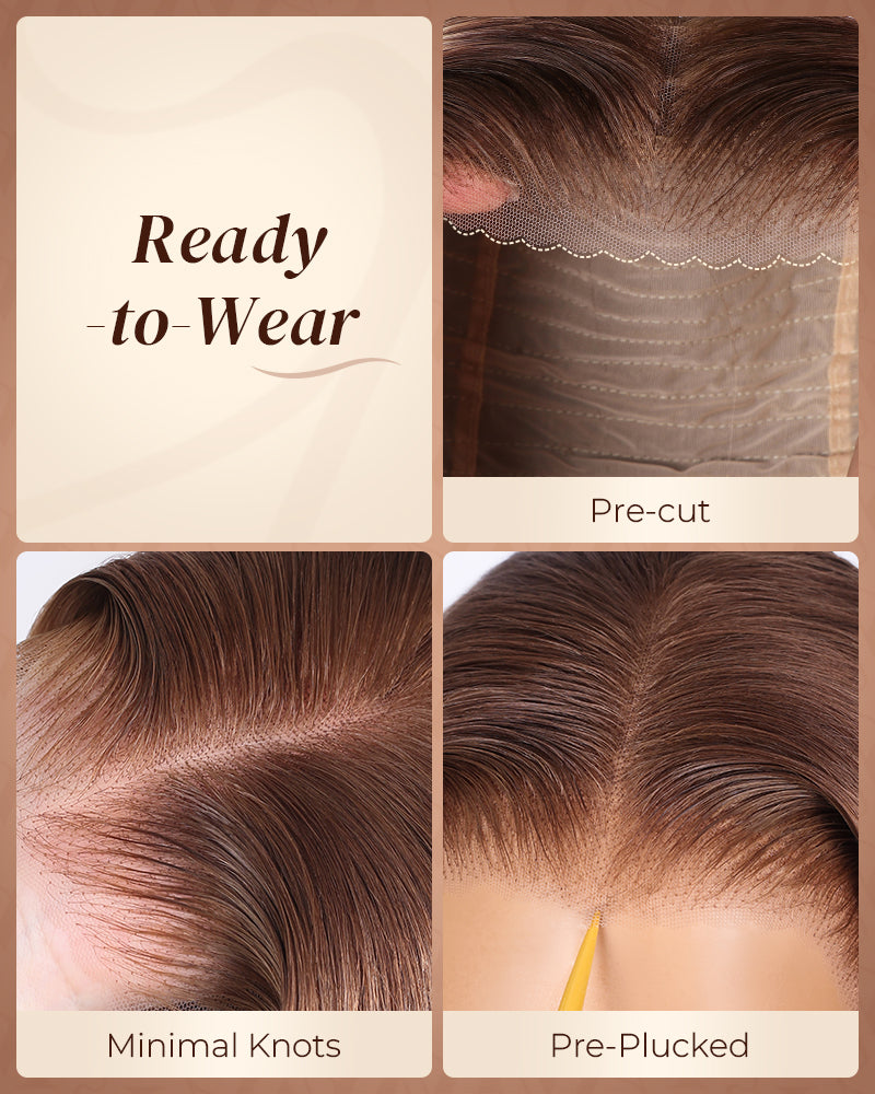 Arabella 13x6 Three-Go™ Ash Blonde Ombre Glueless Wig Loose Body Wave With Drawstring 100% Human Hair Wig