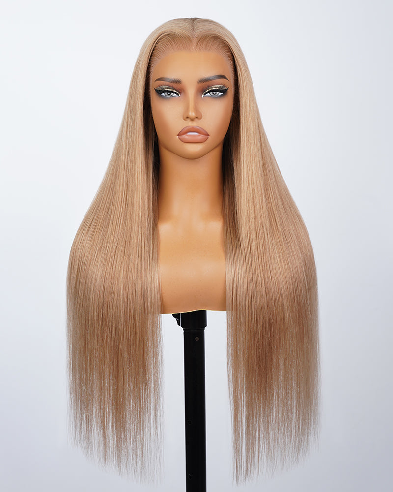 Arabella 6x5/13x4 Lace Glueless Milk Tea Brown Straight Wig Pre-cut Lace Beginner Friendly