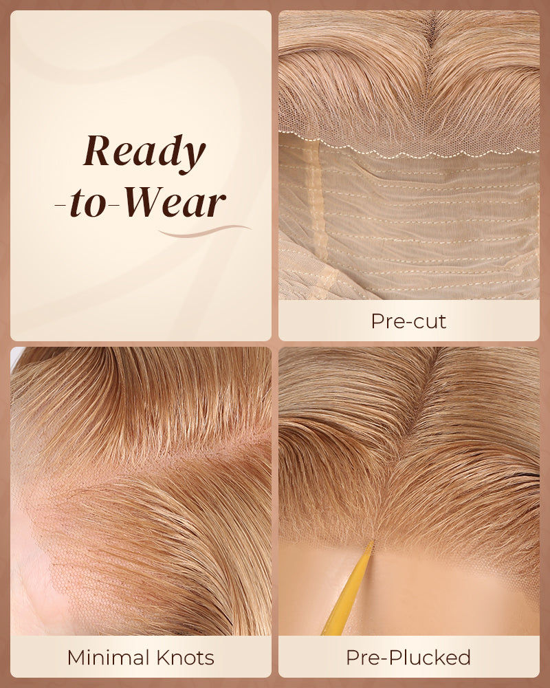 【$299 = 2 WIGS】Arabella 13x6 Three-Go™ Milk Tea Brown Glueless Wig Loose Body Wave With Drawstring 100% Human Hair Wig