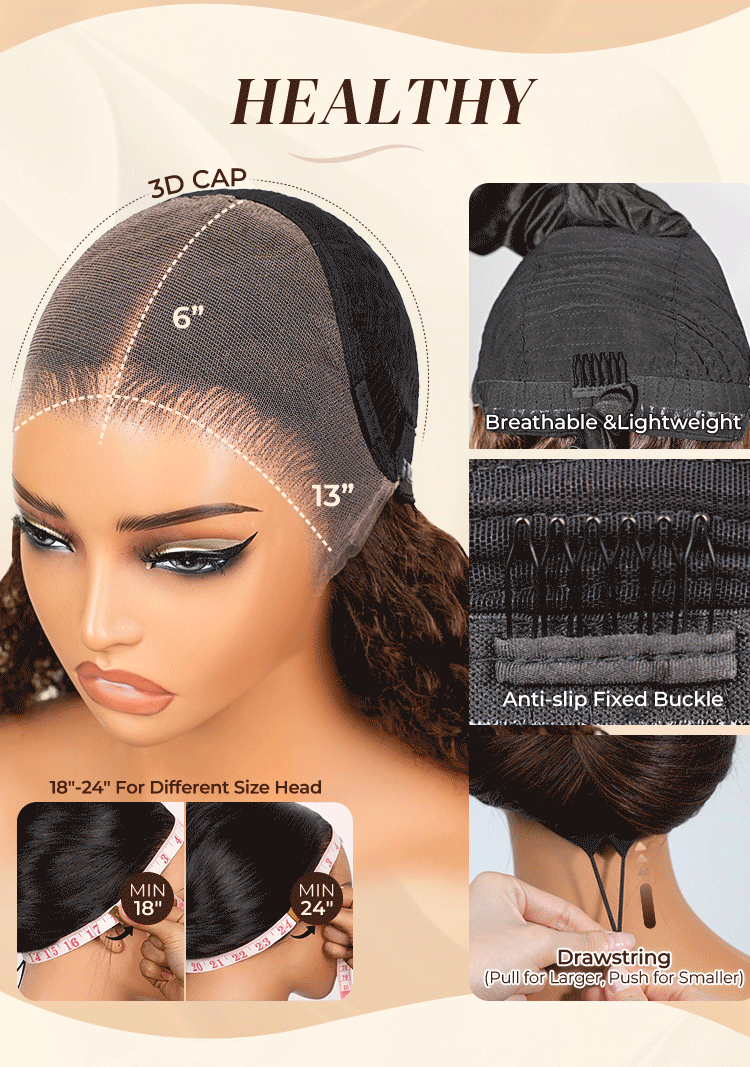 Arabella 13x6 Three-Go™ HD Lace Glueless Wig 250% High Density Full Ends Silky Straight With Drawstring Natural Black 100% Human Hair