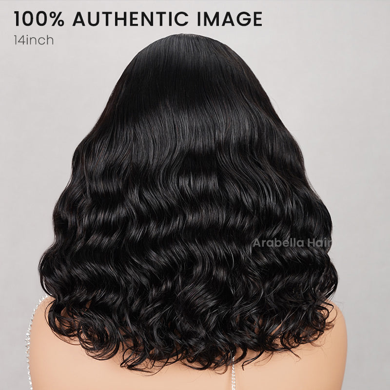 【$299 = 2 WIGS】Arabella 6x5 invisible knots Glueless Deep Wave Wig Pre-cut Lace Natural Black Beginner Friendly