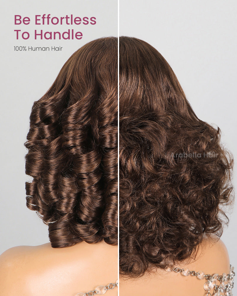 Arabella 6x5/6x6/13x4 Lace Chocolate Brown Wig Body Wave Wig Pre-cut Lace Beginner Friendly