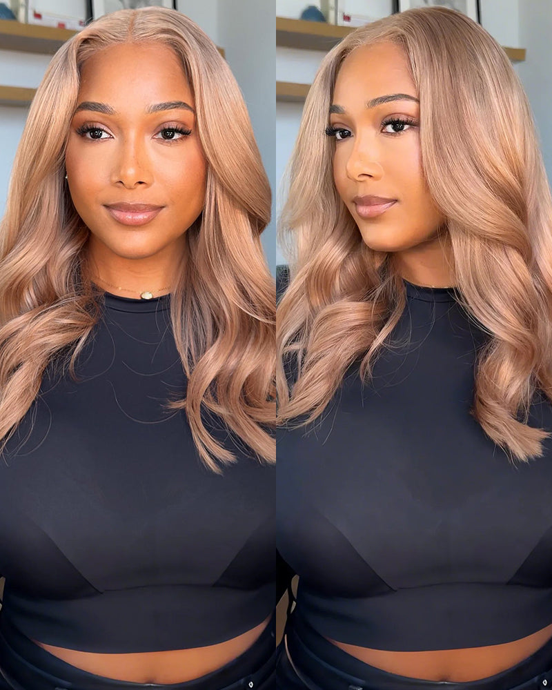 Arabella 6x5 invisible knots Glueless Milk Tea Brown Straight Wig Pre-cut Lace Beginner Friendly