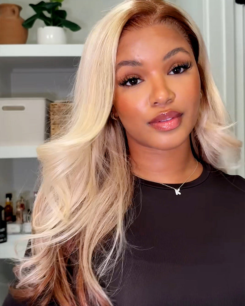 【$299 = 2 WIGS】Arabella 13x6 Three-Go™ Blonde and Brown Ombre Glueless Wig Loose Body Wave With Drawstring