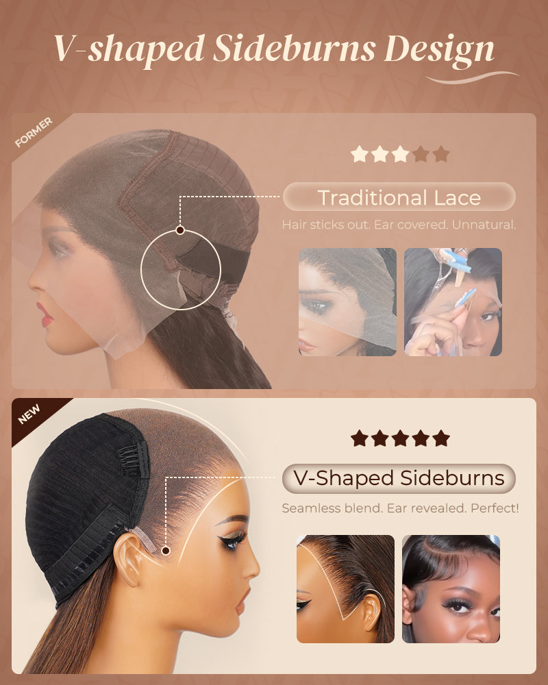 Arabella 13x6 Three-Go™ Balayage Caramel Ombre Glueless Wig Loose Body Wave With Drawstring 100% Human Hair Wig