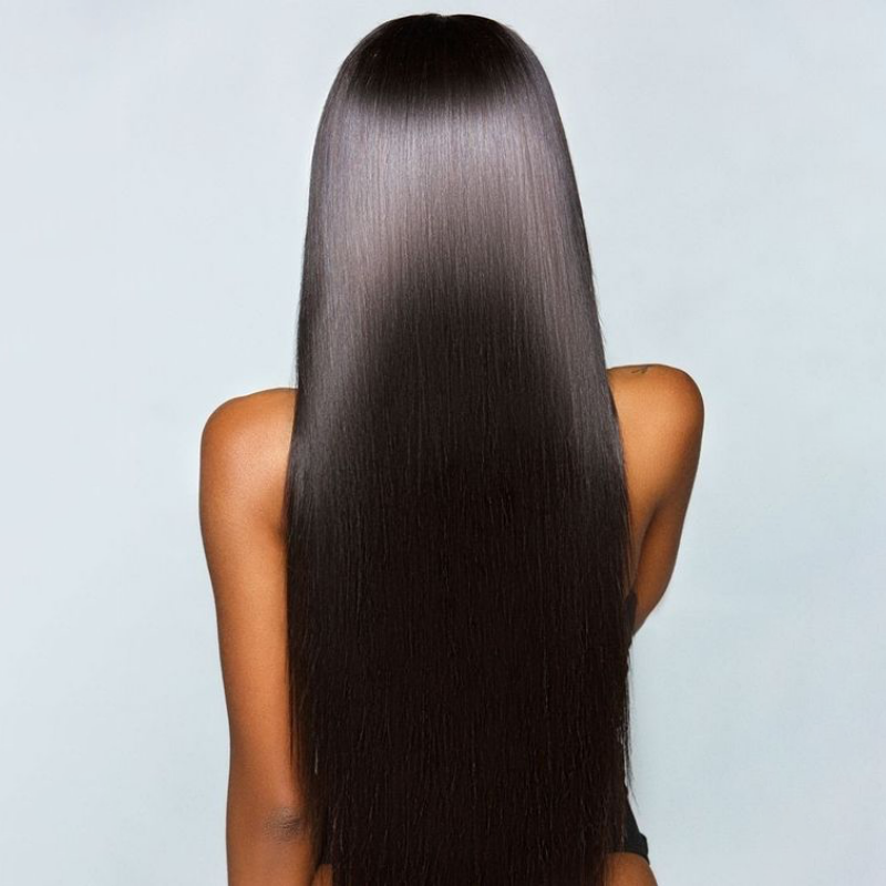 000Arabella Luxury 6x5 invisible knots Glueless 36 Inches Long Length Silky Straight Wig Pre-cut Lace Natural Black Beginner Friendly