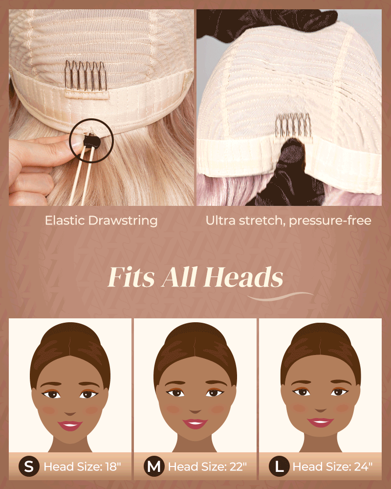 Arabella 13x6 Three-Go™ Blonde and Brown Ombre Glueless Wig Loose Body Wave With Drawstring