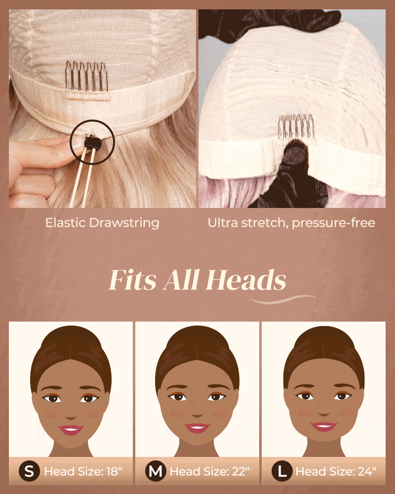 【$299 = 2 WIGS】Arabella 13x6 Three-Go™ Ash Blonde Ombre Glueless Wig Silky Straight With Drawstring 100% Human Hair Wig