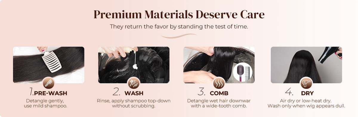Human hair wig care for long-lasting quality and durability