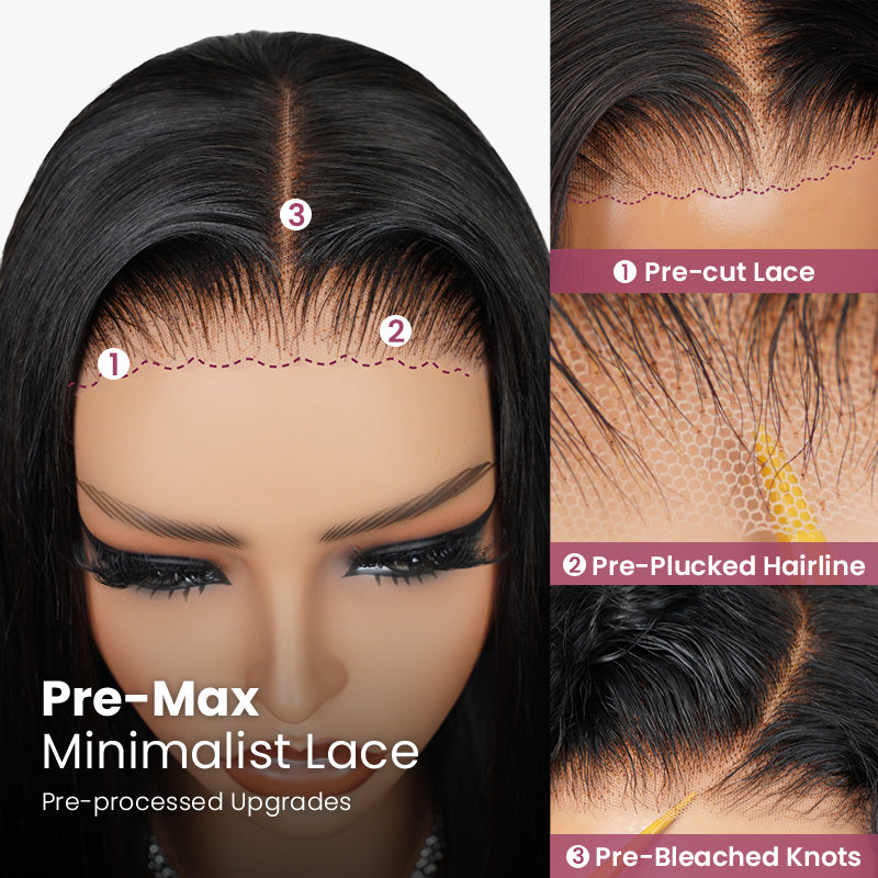 Arabella 6x5 invisible knots Glueless Chocolate Brown Wig Straight Wig Pre-cut Lace Beginner Friendly