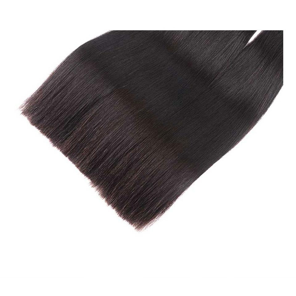 {15A 3Pcs} Super Double Drawn Straight Full End Unprocessed Natural Black 3 Bundles/pack Human Hair Extensions
