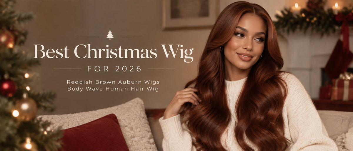 Best Christmas Wig for 2026: Reddish Brown Auburn Wigs Body Wave Human Hair Wig