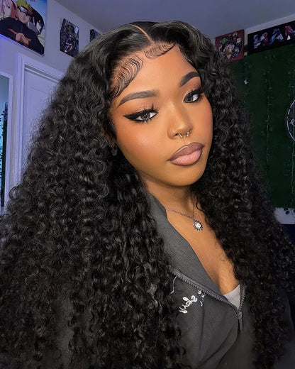 Arabella 13x4 Frontal Lace Loose Body Wave Wig Invisible Knots Natural Black Realistic Hairline