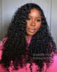 Jerry Curly Pre-Cut 5x5 Lace Closure Real Glueless Wig Pre-Plucked/Pre-Bleached Natural Black Human Hair Wigs