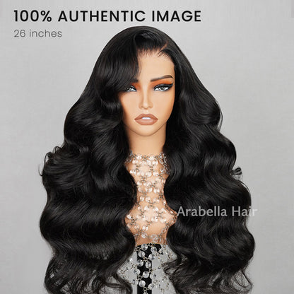 Glueless Blowout In Wavy Natural Black Pre-Cut Pre-Bleached Knots Easy-Wear Human Hair Wigs