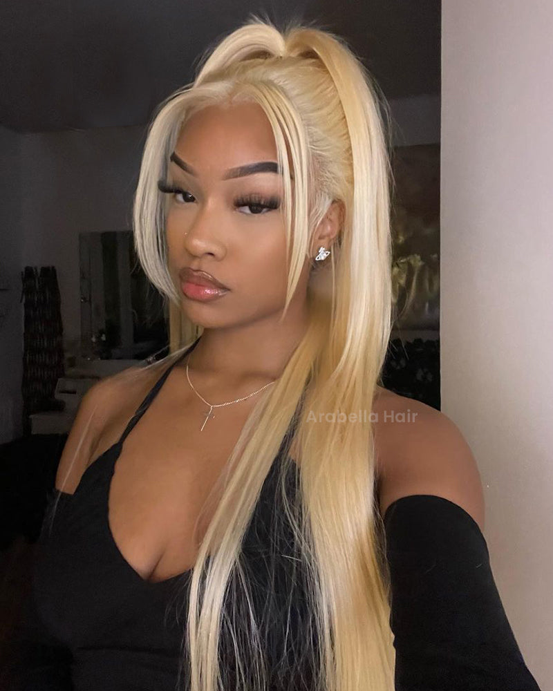 【30&quot; Super Sale】Minimalist Blonde Series Glueless 13x4 Lace Front Pre-Bleached Knots Light Color Body Wave/Straight Human Hair Wig