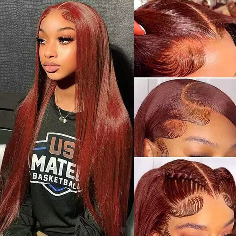 3S-Super Silky Straight | Glueless 13x4 Lace Frontal Wig | Pre-Plucked &amp; Bleached Breathable Cap Free Parting Human Hair