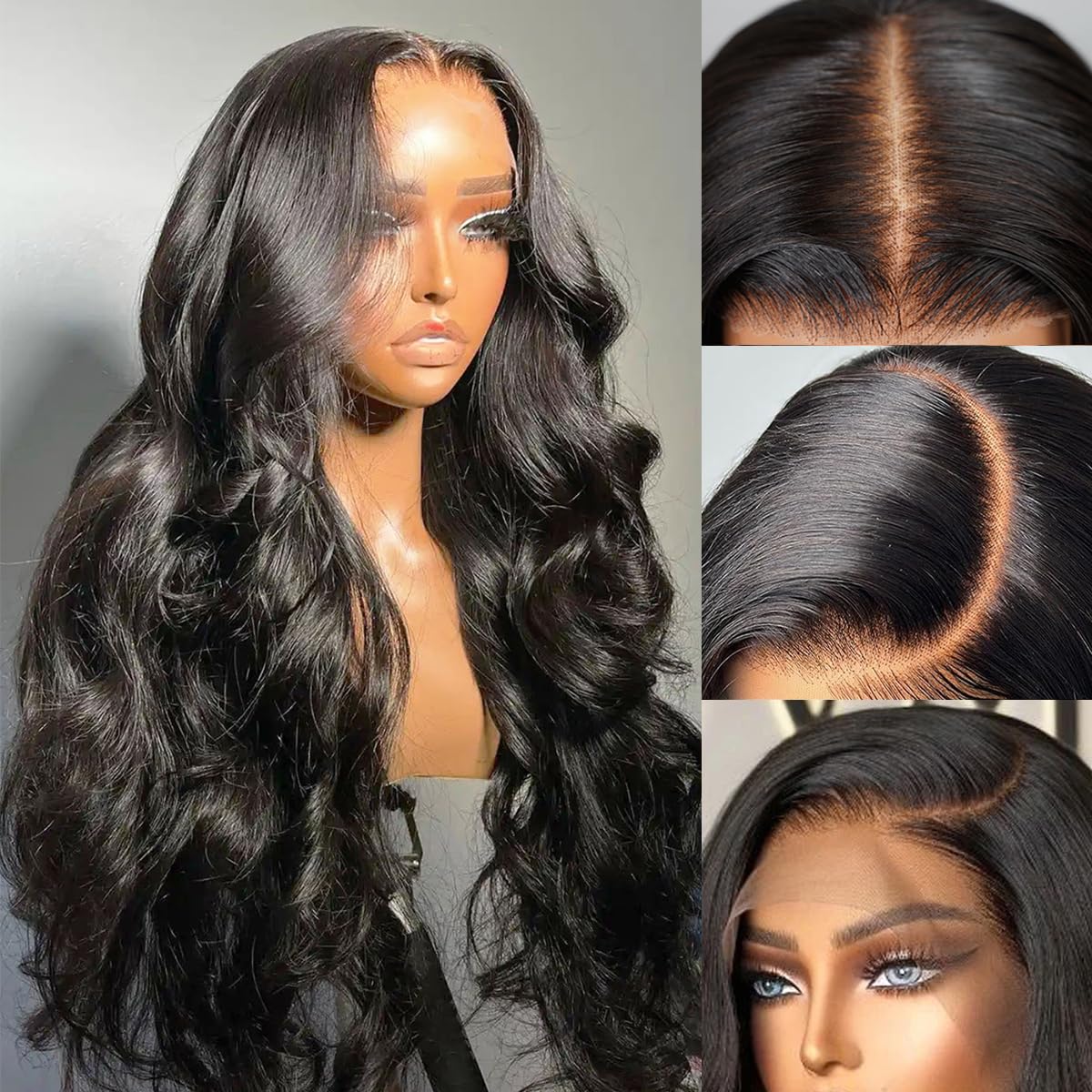 Easy-Wear Body Wave Pre-Cut Glueless 6x5 Lace Front Wig C-part Pre-bleached Knots Beginner-Friendly Human Hair