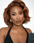 Woman Wearing Brown Bob Wig