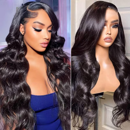 Easy-Wear Body Wave Pre-Cut Glueless 6x5 Lace Front Wig C-part Pre-bleached Knots Beginner-Friendly Human Hair