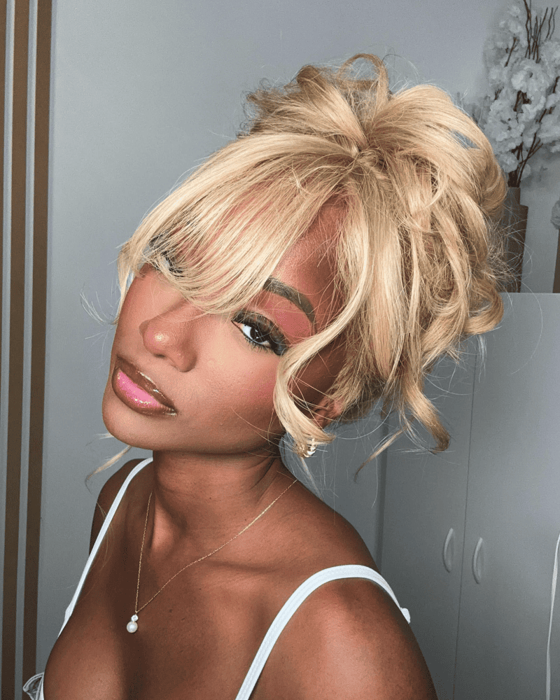 Arabella 13x6 Three-Go™ Blonde Khaki Highlight Glueless Loose Body Wave With Drawstring 100% Human Hair Wig