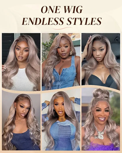 Arabella 13x6 Three-Go™ Cool-Toned Blonde Glueless Loose Body Wave With Drawstring 100% Human Hair Wig