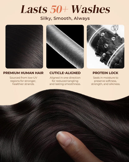 Arabella 13x5 Lace Glueless Straight Bob Wig With Pre-Cut Lace Invisible Knots Natural Black Virgin Hair Wig