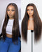 Arabella 6x5 invisible knots Glueless Auburn Highlights on Black Hair Body Wave Wig Invisible Knots Realistic Hairline