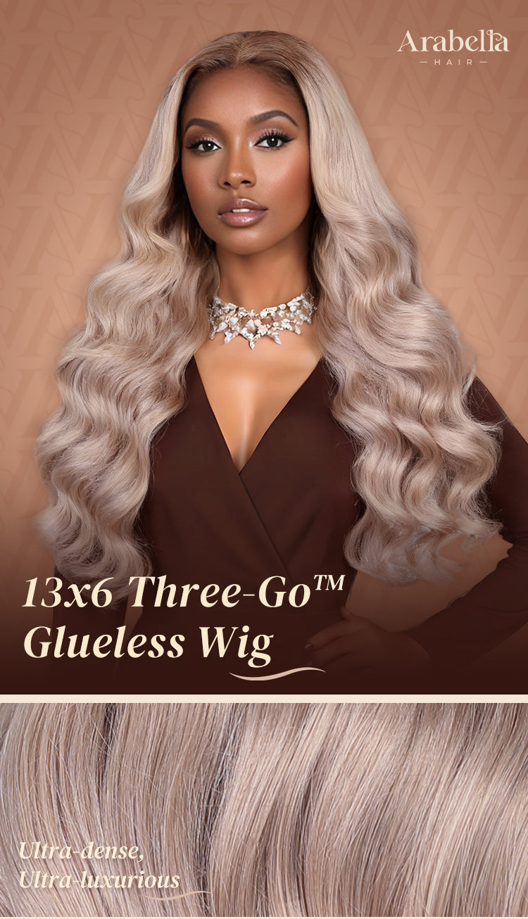 Ash Blonde Ombre Loose Body Wave Wig
