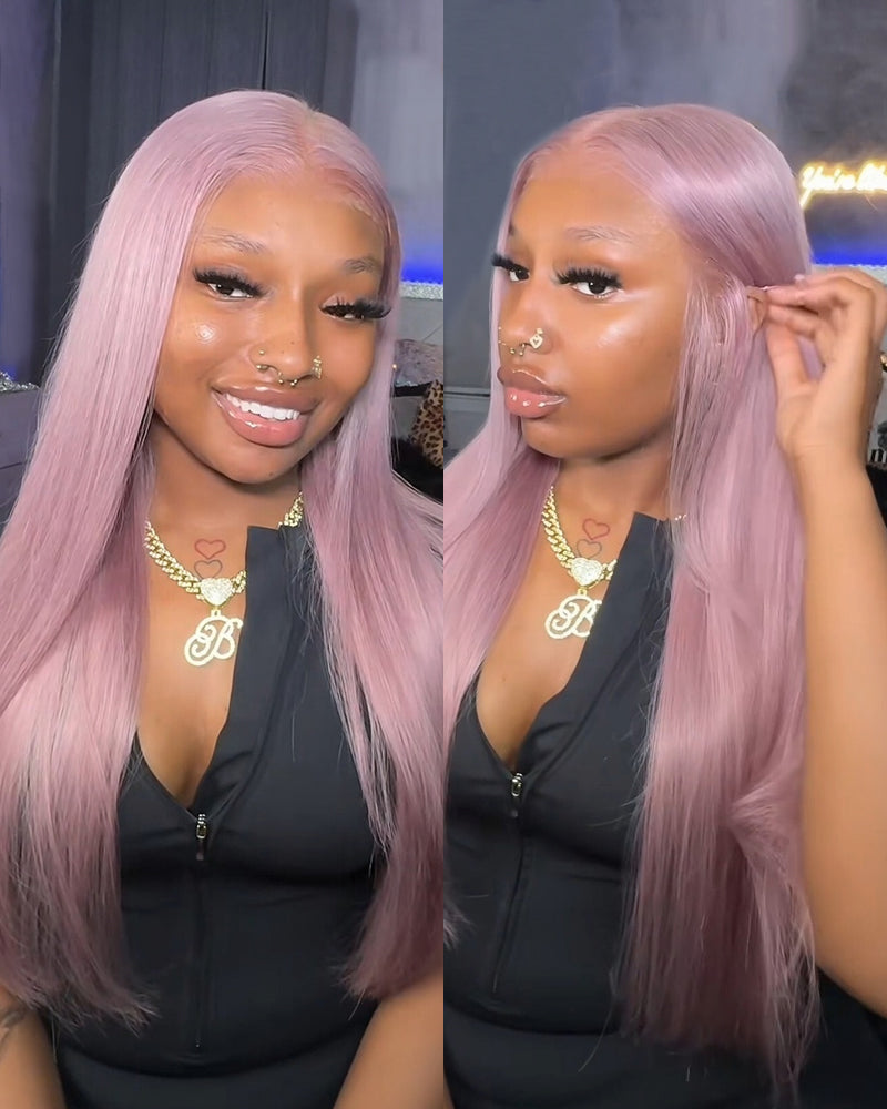 Ash Purple Glueless Wig