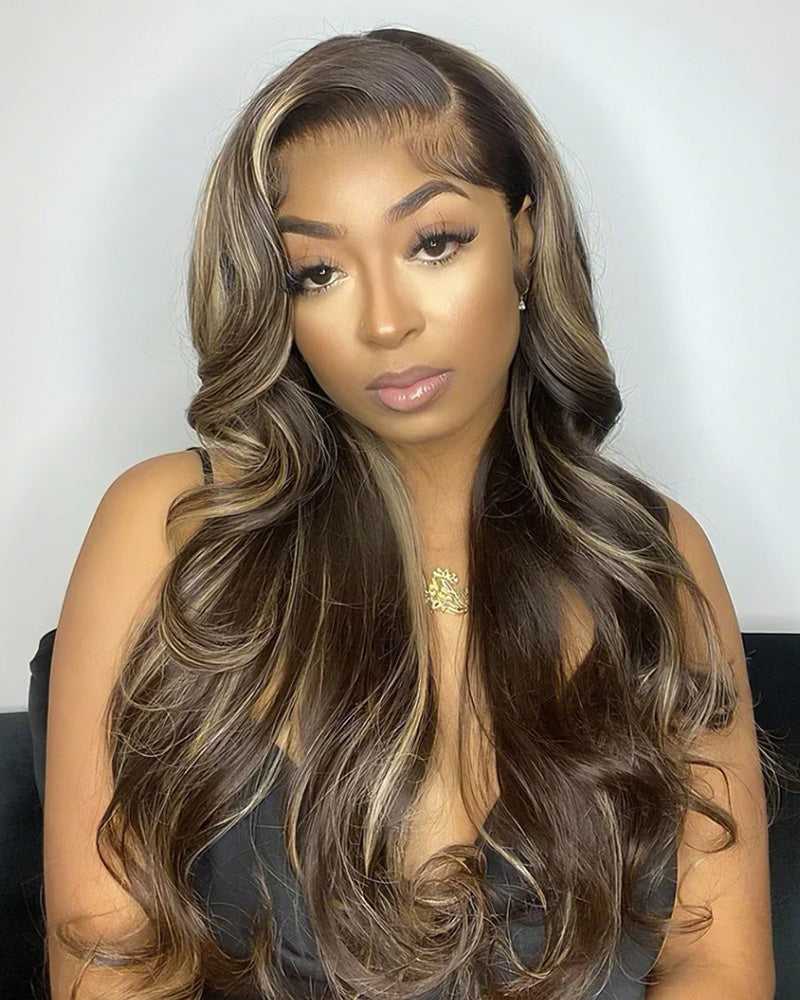 Glueless Blowout In Wavy Natural Black Pre-Cut Pre-Bleached Knots Easy-Wear Human Hair Wigs