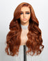 Dark Copper Ginger Glueless Wig