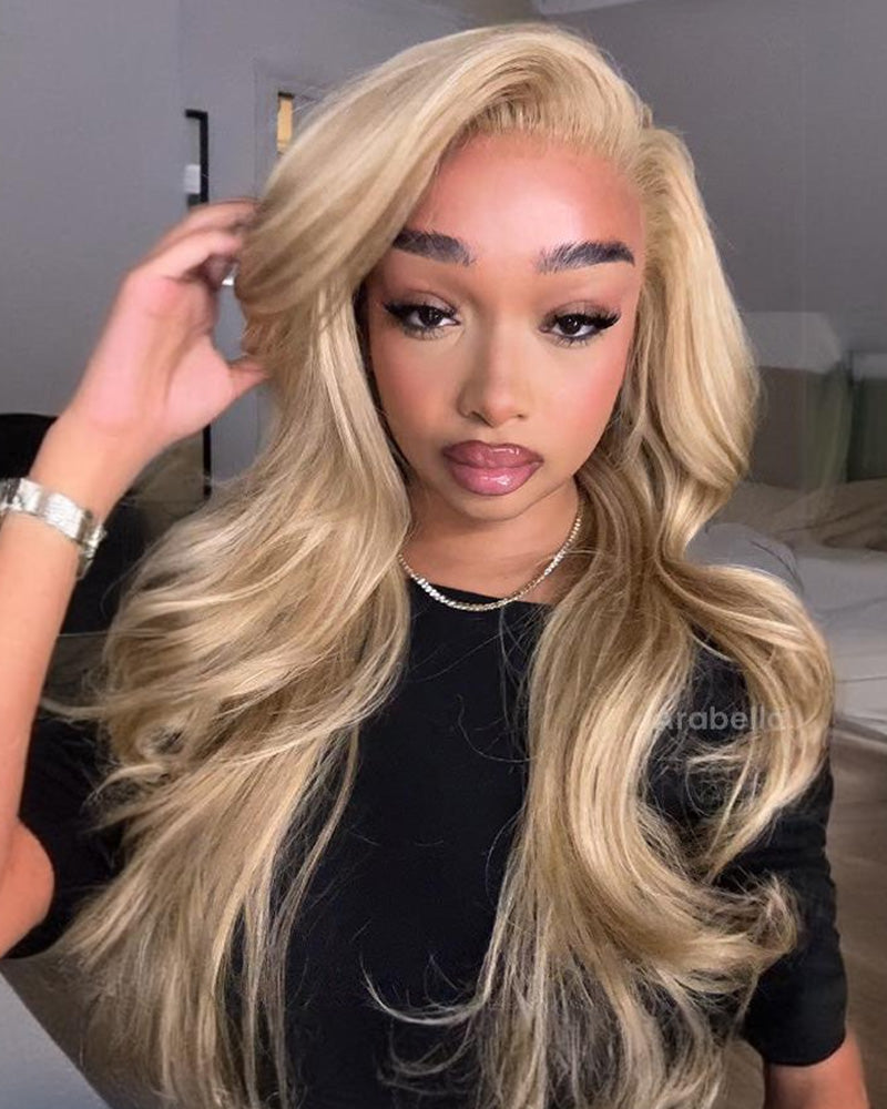 Arabella 613 Blonde 13x4 Lace Glueless Body Wave Free Part Long Wig Easily Redyed 100% Virgin Human Hair