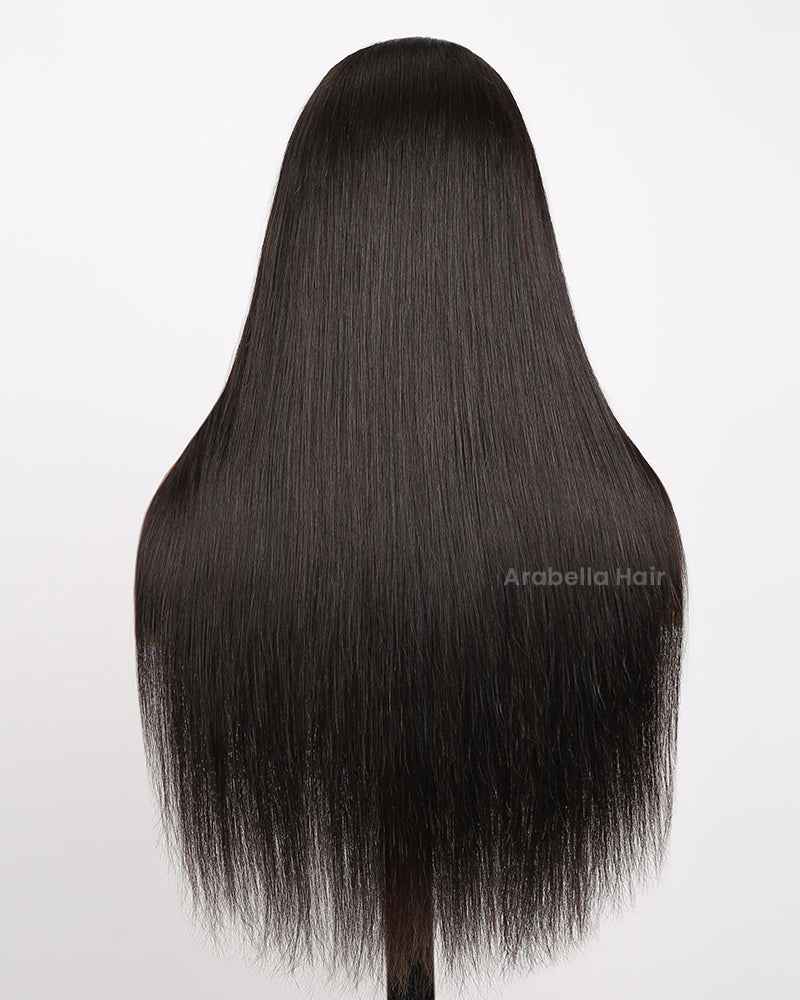 V Part 2.0 Straight Wig Real Scarp Glueless Natural Black Beginner Friendly Human Hair Wig