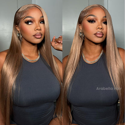 【30&quot; Super Sale】Minimalist Blonde Series Glueless 13x4 Lace Front Pre-Bleached Knots Light Color Body Wave/Straight Human Hair Wig