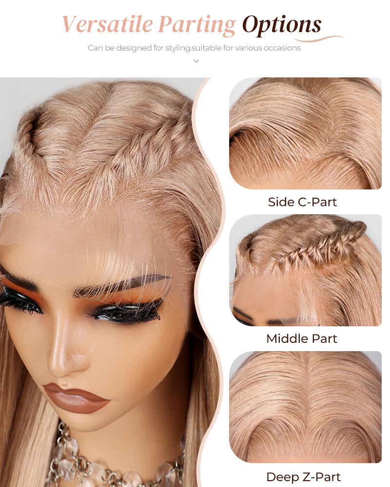 Arabella 6x5/13x4/13x6 Lace Glueless Milk Tea Brown Straight Wig Pre-cut Lace Beginner Friendly