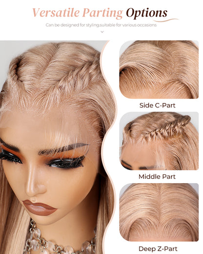 Arabella 6x5/13x4/13x6 Lace Glueless Milk Tea Brown Straight Wig Pre-cut Lace Beginner Friendly