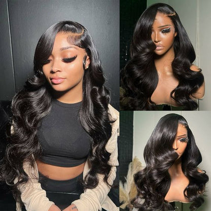 Easy-Wear Body Wave Glueless 13x4 Lace Wig Breathable Cap &amp; Bleached Knots Human Hair