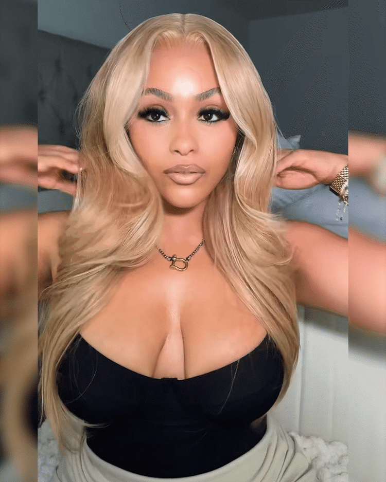 【$299 = 2 WIGS】Arabella 13x6 Three-Go™ Milk Tea Brown Glueless Wig Loose Body Wave With Drawstring 100% Human Hair Wig